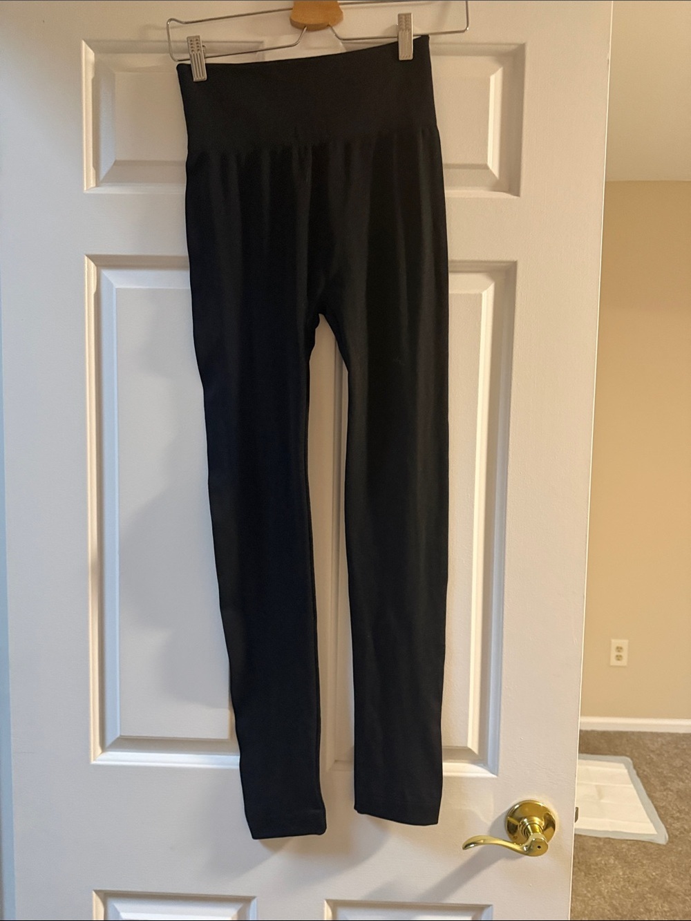 Poof! Black High-Waist Leggings